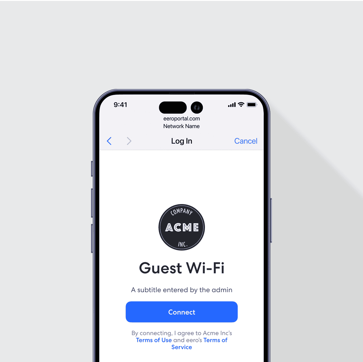 eero captive portal guest wifi experience on a mobile phone