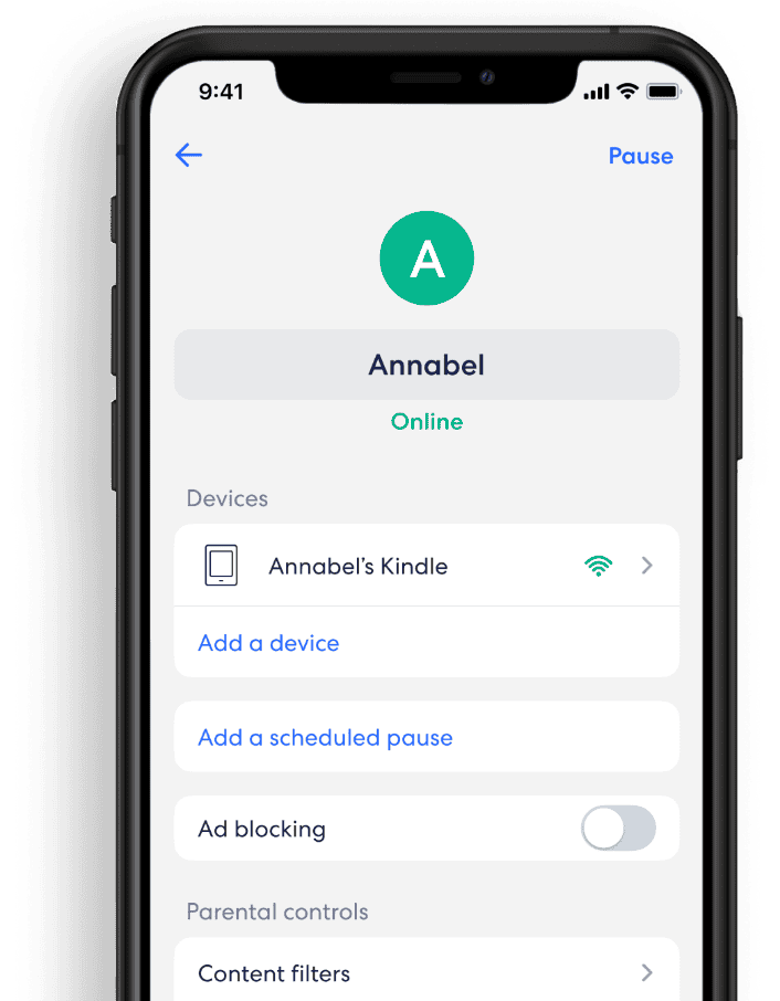 eero parental controls in the eero app